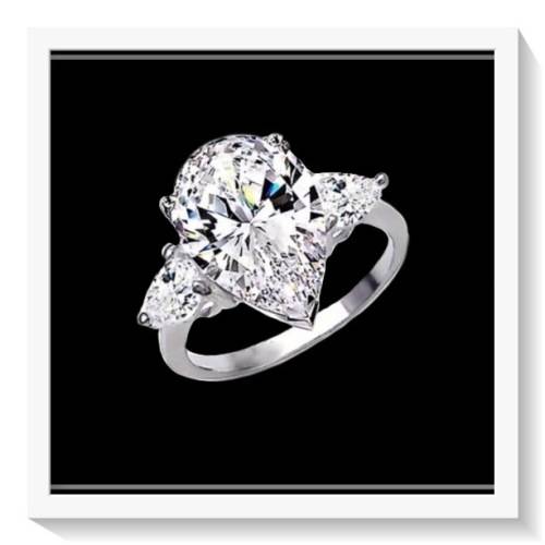 BREATHTAKING WHITE SAPPHIRE BIRTHSTONE ENGAGEMENT WEDDING .925 SILVER  RING SIZE 10