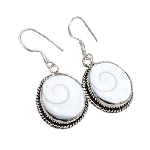 Natures Bounty Incredible Shea Shiva Shell . 925 Silver Earrings