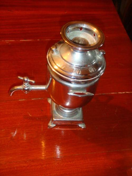 Chrome plated coffee maker