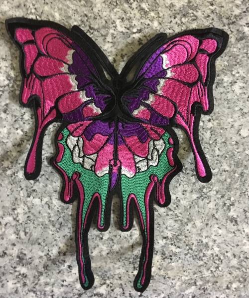 END OF RANGE SALE!! LARGE butterfly badge patch 26CM X 23CM