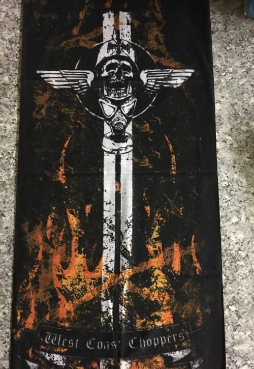 Tube seamless scarf face mask West coast choppers design buff