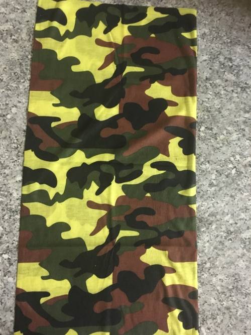 Tube seamless scarf face mask flames army camo buff