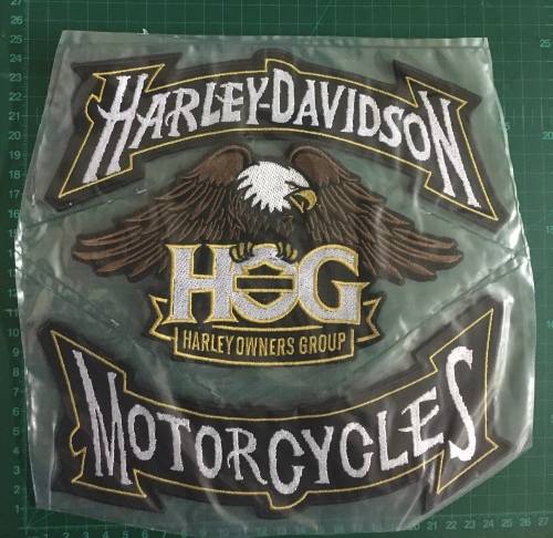 BDG HOG Eagle badge patch set with rockers