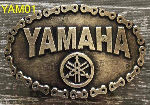 YAM01 Biker Belt buckle plated bronz Yamaha