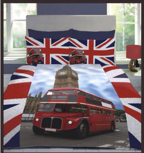 London Bus Duvet - 3D Duvet Set