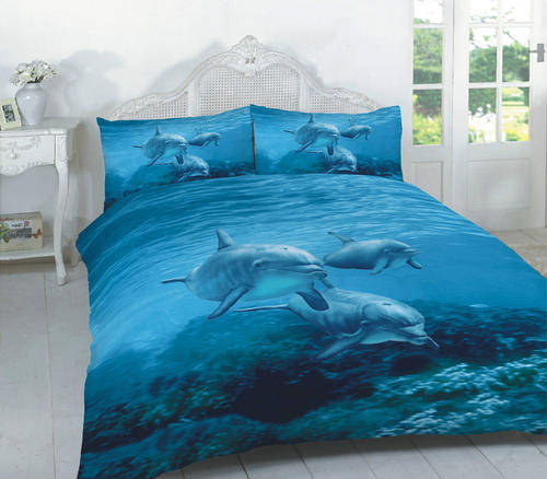 3 Dolphins Duvet Set - 3D Duvet Set