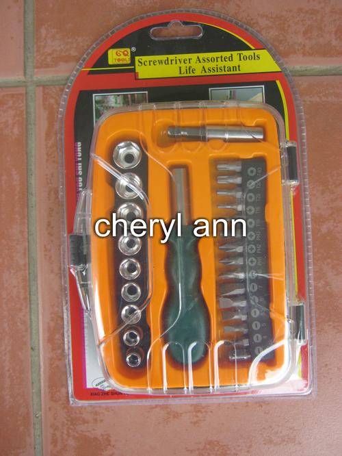 SCREWDRIVER ASSORTED TOOLS IN A CARRY CASE