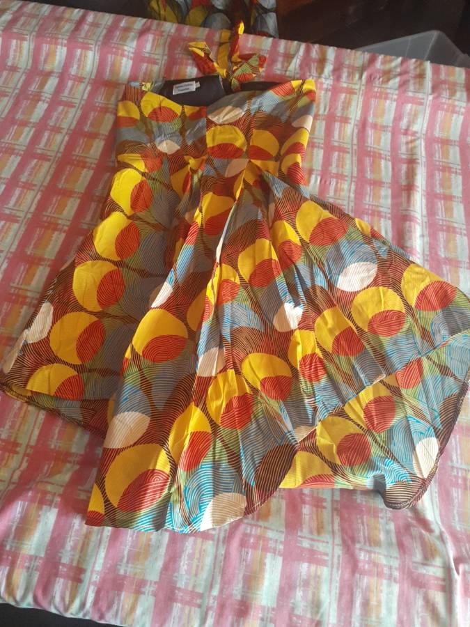 CUSTOM AFRICAN THEMED DRESS - SIZE 38