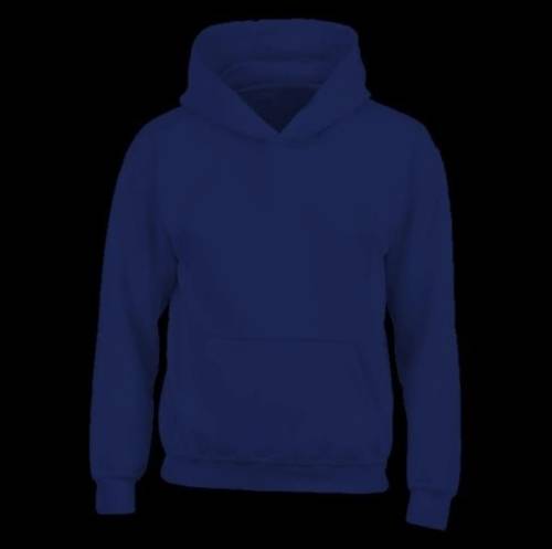 Plain Navy Blue Hoodie Sizes Small -2XL