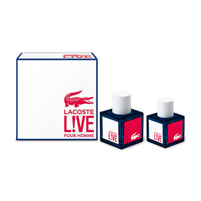 Lacoste Live Duo Pack For Men - 100ml EDT + 40ml