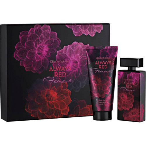 Elizabeth Arden Always Red Femme Gift set for Women 50ml EDT+Body Soufle Cream