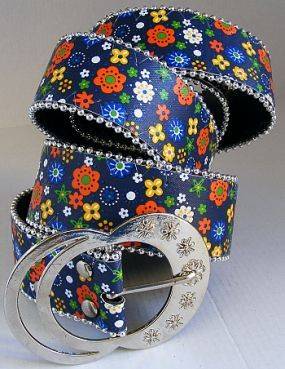 ~R10~ SILVER BEADED RETRO BELT - LENGTH: 100cm