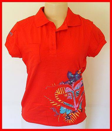 LADIES RED ROXY SHIRT SIZE: MED