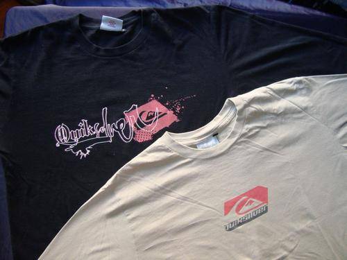 2X LONG SLEEVE QUICKSILVER TOPS - MEDIUM
