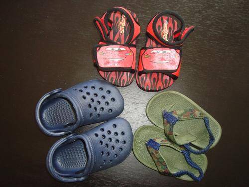 3x Pairs Boys Shoes Size 2