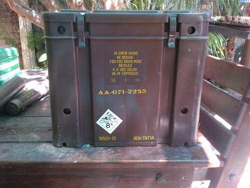 Plastic Ammo Box - Brown Small