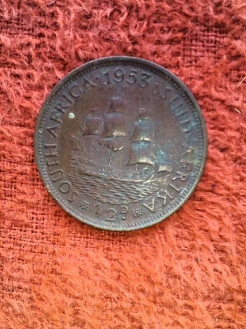 1953 half penny