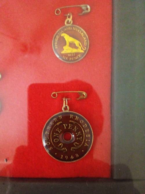 Rhodesia coin pendants