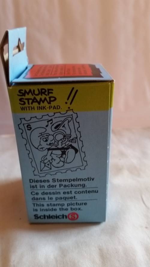 SCHEICH MODEL 54401 - SMURF STAMP - POSTMAN SMURF - MINT IN BOX