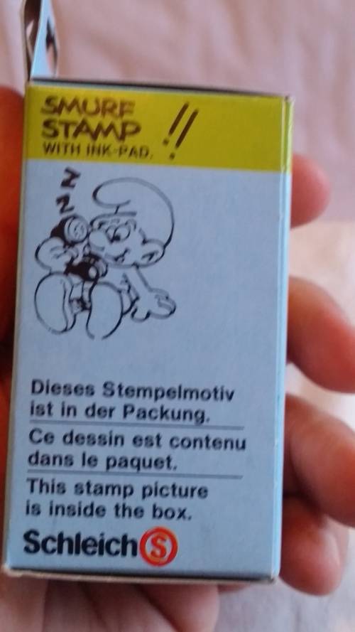 SCHEICH MODEL 54404 - SMURF STAMP -TELEPHONE SMURF - MINT IN BOX