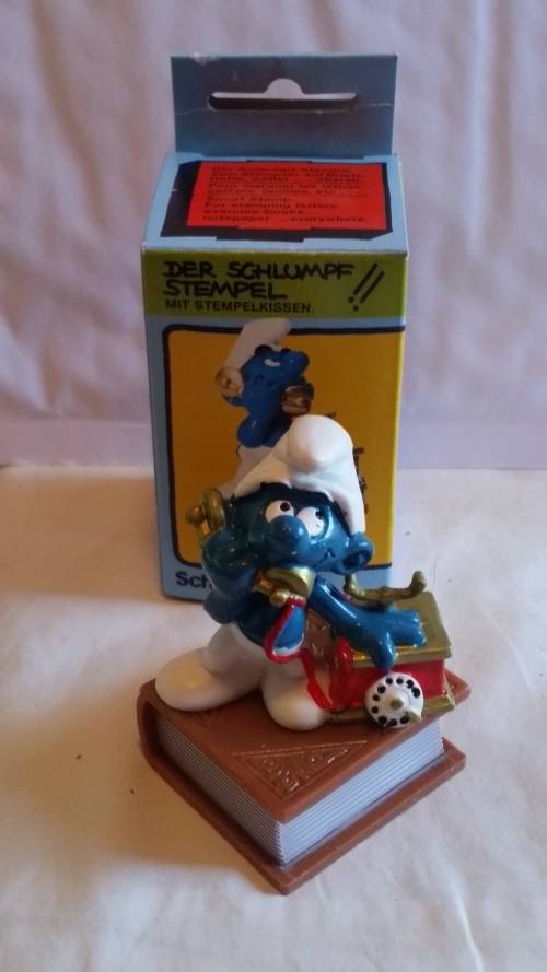 SCHEICH MODEL 54404 - SMURF STAMP -TELEPHONE SMURF - MINT IN BOX