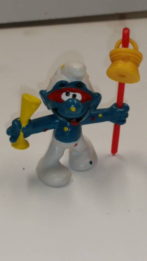 1979 SCHLEICH 20107 - CARNIVAL SMURF   - SCHLEICH PEYO/W.BERRIE & CO.  - MADE IN HONG KONG