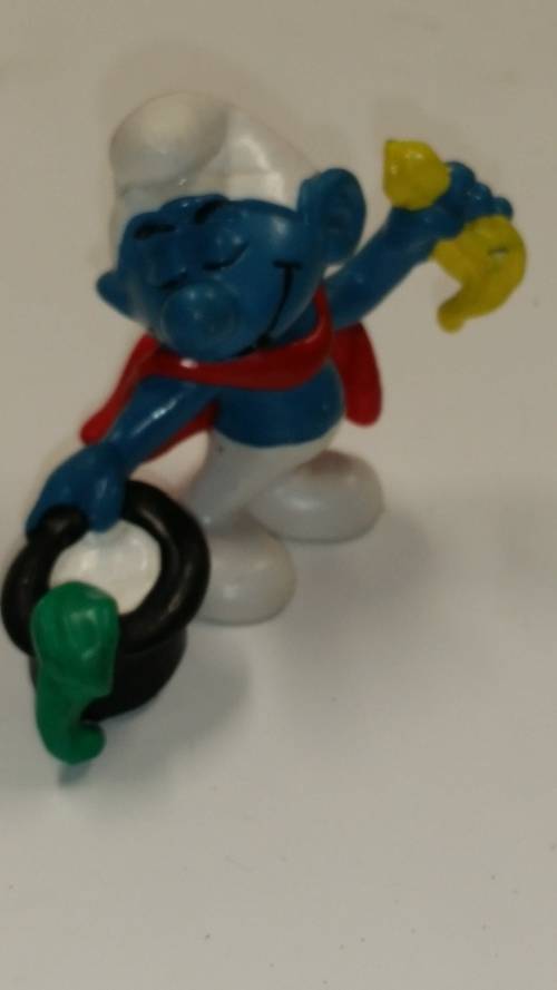 1980 SCHLEICH 20114 - MAGICIAN SMURF  - SCHLEICH PEYO / BULLY  - MADE IN WEST GERMANY