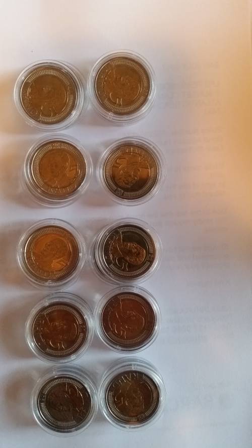 2008 SOUTH AFRICA 5R RAND - MANDELA BIRTHDAY COIN - UNC AND INCAPSULTAED