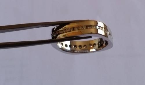NO RESERVE, NO BUY NOW, HIGHEST BIDDER WINS  - 18ct WHITE GOLD MEN'S  DIAMOND  RING - 0.83 ct