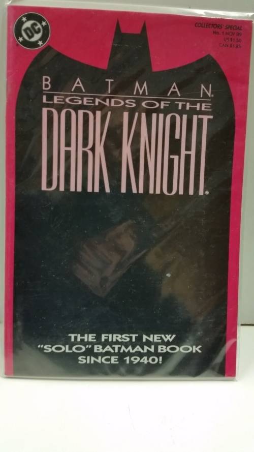 NOV 1989 - ISSUE #1 - BATMAN LEGENDS OF THE DARK KNIGHT - COLLECTORS SPECIAL - PINK -  DC COMICS