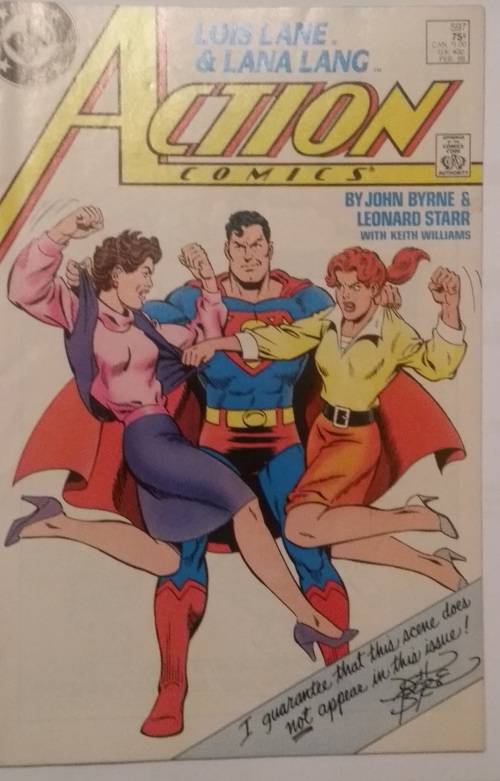 FEB 1988- ISSUE #597 - SUPERMAN ACTION COMICS - LOIS LANE & LANA LANG -  DC COMICS