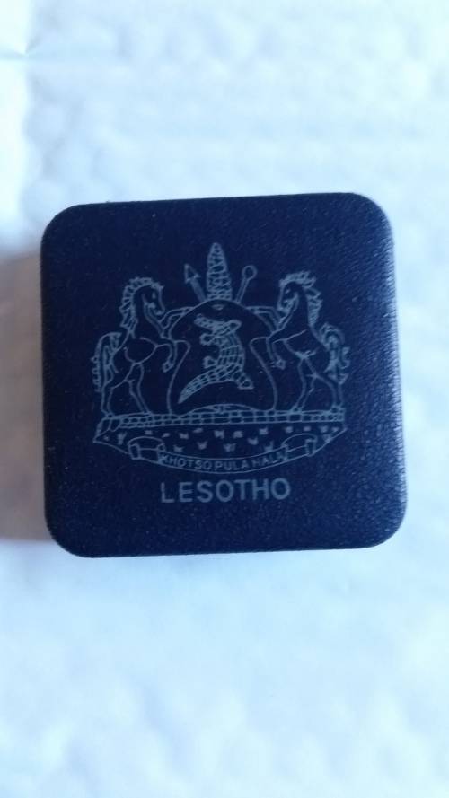 LESOTHO 1988 PAPAL VISIT - 10 MALOTI - SILVER PROOF COMMEMORATIVE COIN