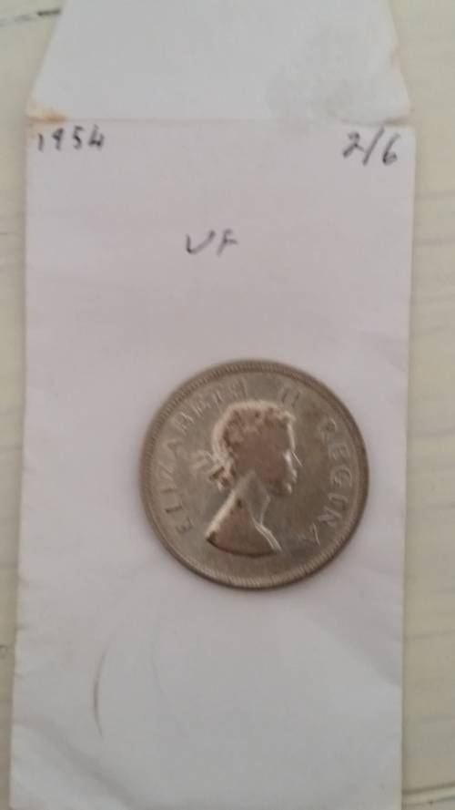 1954 2 1/2 Shillings Coin - VF condition