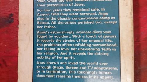 THE DIARY OF ANNE FRANK