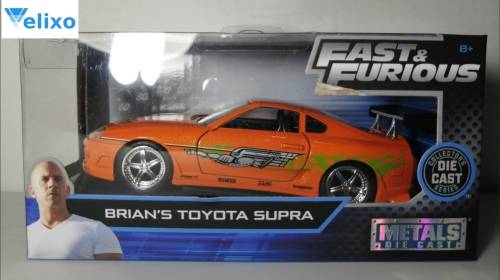 Fast and Furious Diecast Brians 1994 Toyota Supra Scale 1/32 JADA