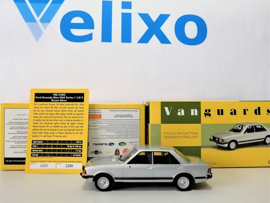 Ford Granada Diecast Vanguards Ghia Mk 2 Strato Silver Scale 1/43