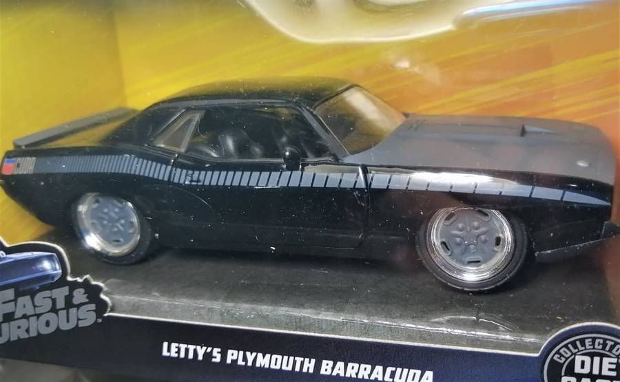 Fast and Furious Diecast Lettys 1970 Plymouth Barracuda Scale 1/32 JADA