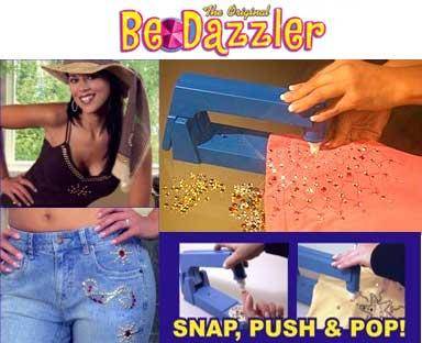Bedazzler MachineYou can BeDazzle a hat, shirt, belt, scarf or a sweater!