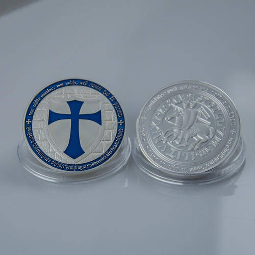 Templar Knight 1oz. Silver Clad Coin.