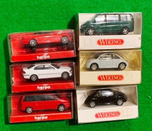 LOT HO CARS.3X HERPA, 3X VIKING.