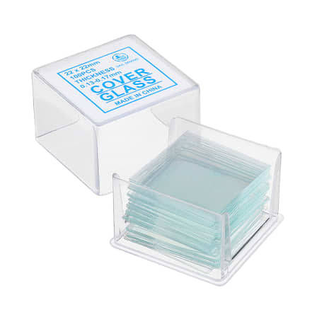 Microscope Coverslips 22x22mm (100 pcs)