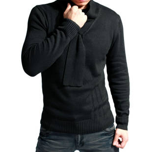 R599**** 100% Cotton unique collar Men Sweater - Men's collection