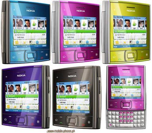 Nokia X5-01 3g (Unlocked/No Contract) BRAND NEW IN BOX COLORS/BLACK/PINK/BLUE