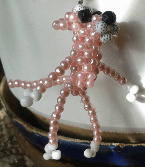 Pink Panther Key Ring (Medium Pink)