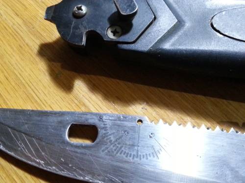 Vintage Marto Brewer Explorer Survival styled fixed blade knife with original sheath.