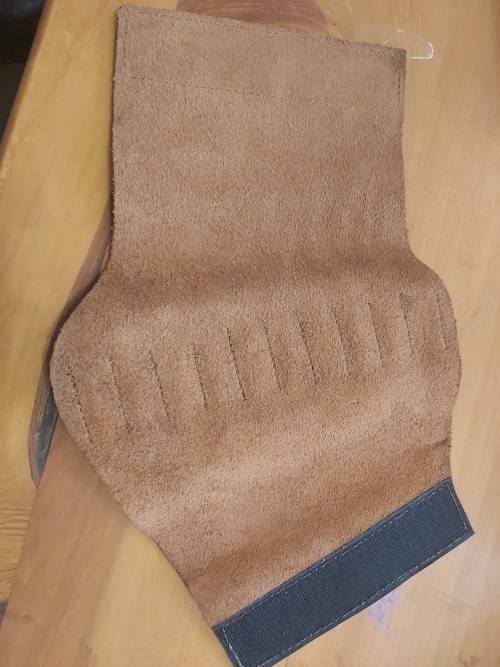 Leatrher stock cover with ammo holder .30 Cal