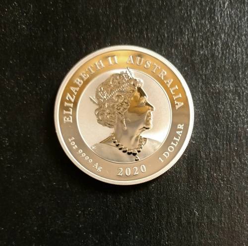 *RARE*  2020 AUSTRALIAN TWIN LIONS 1 OZ SILVER COIN (UNC)(CAPSULED)