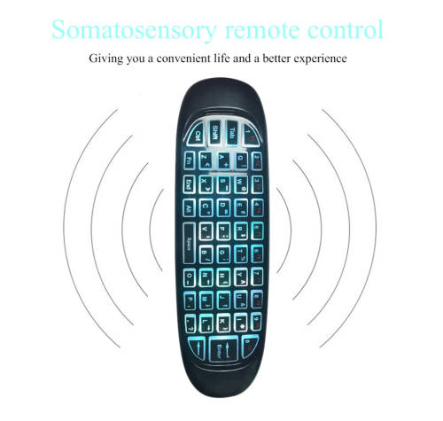 2.4GHz Rechargeable Wireless Fly Air Mini Mouse Keyboard Remote Control for Android Windows