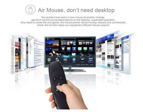 2.4GHz Rechargeable Wireless Fly Air Mini Mouse Keyboard Remote Control for Android Windows