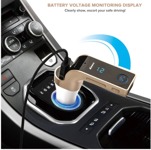 USB Car Charger Wireless Bluetooth FM Transmitter Hands Free Kit Music MP3 Player Support TF Card